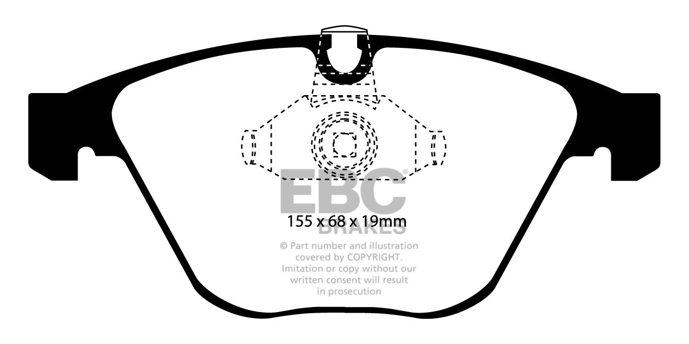 EBC Brakes BMW M3 4.0 (E93) 2010-.. Remblokken voorzijde yellows