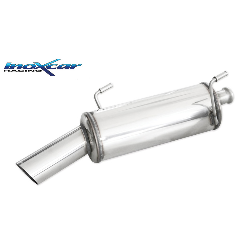 100% RVS Sportuitlaat  Peugeot 206 1.4 75pk 2001-2006 1x90mm Rally