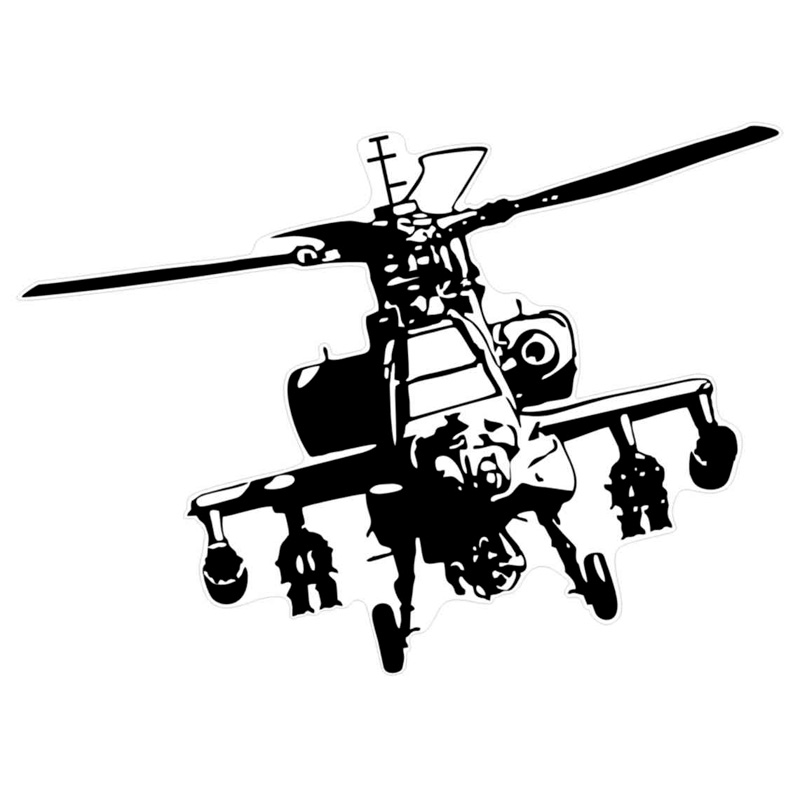 Auto Tattoo Sticker Helicopter - 45x33cm
