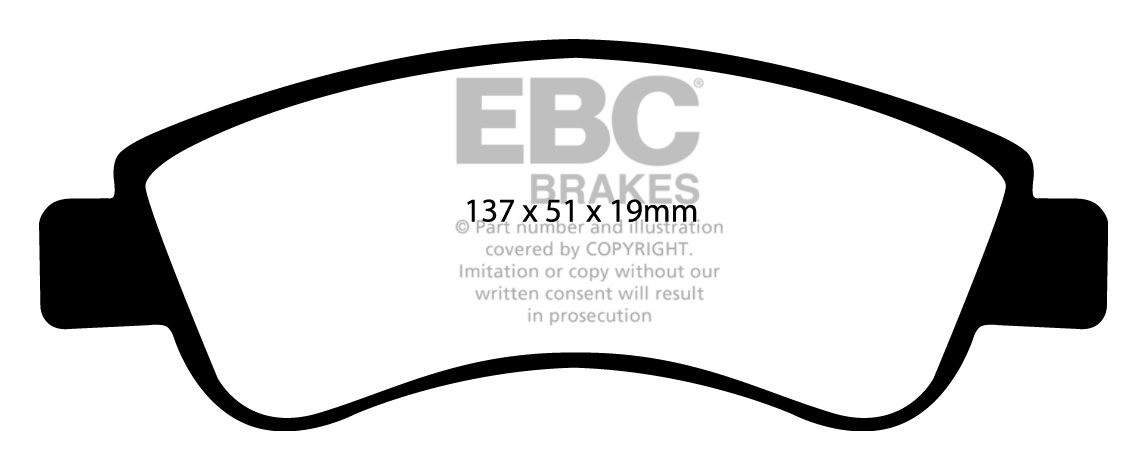 EBC Brakes PEUGEOT BEDRIJFSWAGEN Partner 1.6 TD (75) 2006-2008 R