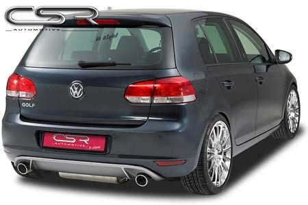 Achterbumperaanzet VW Golf VI  Mat Zwart