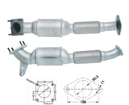 Ford FOCUS 1.8TDi 1753 cc 55 Kw / 75 cv Magnaflow CAT Bouwjaar: