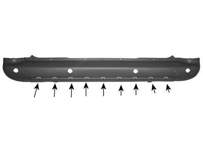 achterbumper, Tepee/XTR, Park Control Citroen Berlingo, 2008-201