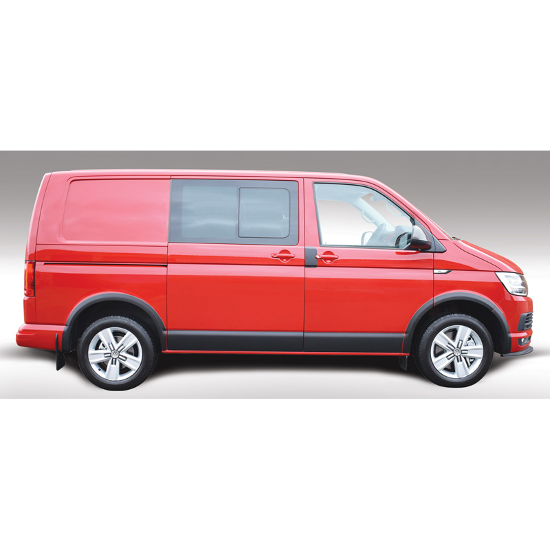 RGM Set Zijpanelen  Volkswagen Transporter T5 2003-2015 & T6 2015- Lange wielbasis & Schuifdeur rechts - Zwart