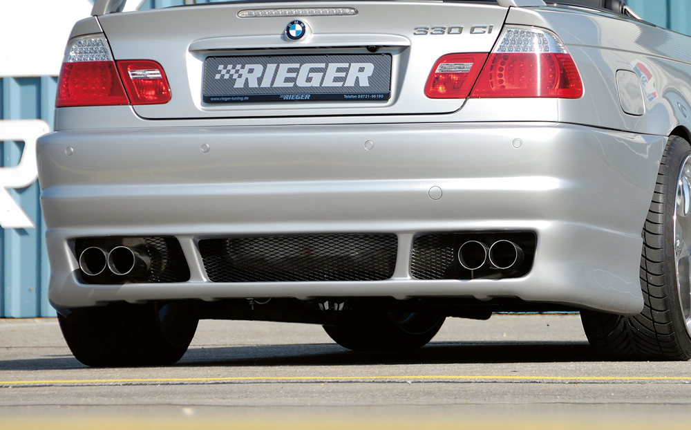 Achter Skirt BMW E46 coupe/cabrio Rieger