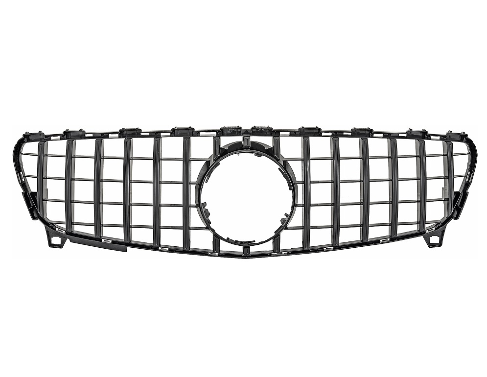 Grill Mercedes A-Klasse W176 16-18 Zwart Glans