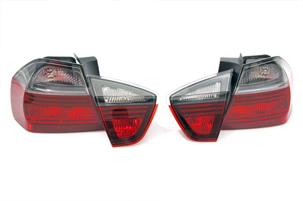 Achterlichten passend voor BMW E90 05-08 Rood/Smoke