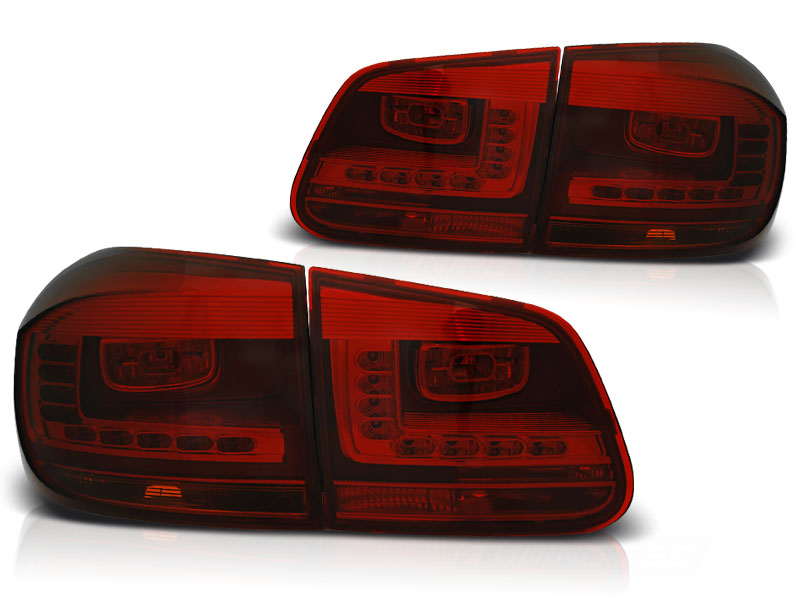 Achterlichten R-Look LED Volkswagen Tiguan 2011-2016 Rood/Smoke