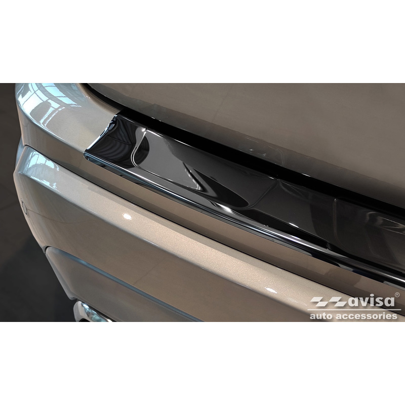 Zwart-Chroom RVS Achterbumperprotector  Ford Edge II FL 2018- 'Ribs'
