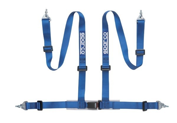 Sparco Gordel 4 Punts met Haken/Ogen Blauw