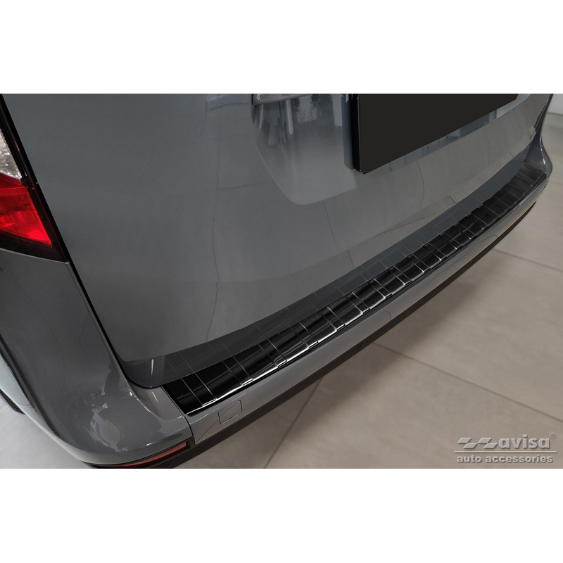 Zwart RVS Achterbumperprotector  Mercedes Citan (W420) Box/Tourer 2021- 'Ribs'