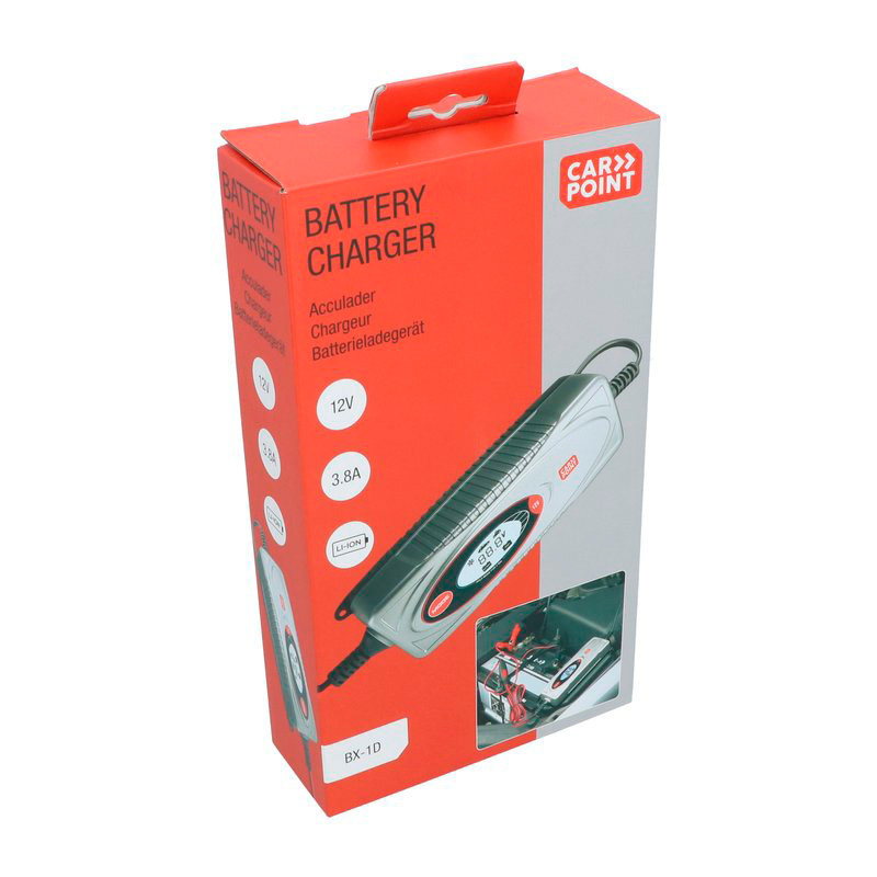 Carpoint BX-1D 12V Acculader 3.8 Ampère Lithium
