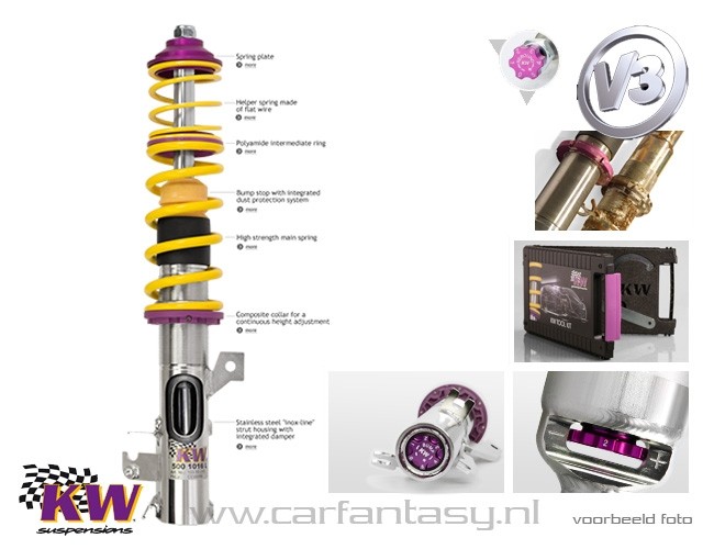 Schroefset KW V3 inox Opel Zafira A-H/MONOCAB 1.9 CDTI 07/2005-