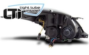Koplampen Suzuki Swift 10-16 Tube Light LED Zwart