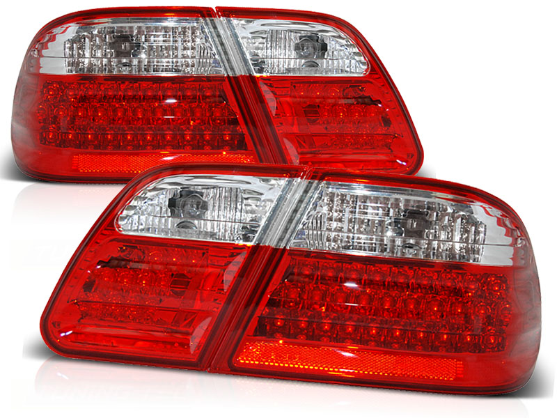 Achterlichten Mercedes E-Class W210 95-02 LED rood/wit