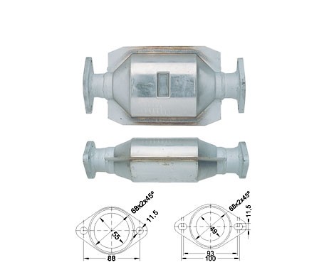 Toyota CARINA 1.6i 16V 1588 cc 75 Kw / 102 cv 4A-FE Magnaflow CA