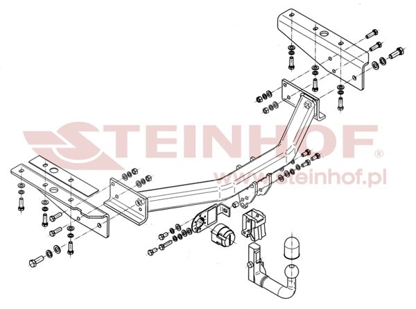 Trekhaak Jeep Cherokee (KK) 03/2008-2013