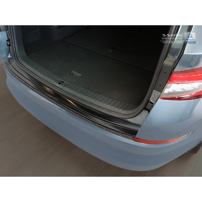 Zwart RVS Achterbumperprotector  Skoda Kodiaq 2017-2021 & FL 2021-2024 Incl. RS & Scout