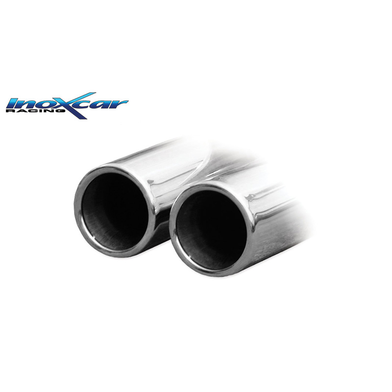 100% RVS Sportuitlaat  Seat Ibiza SC (6J) 1.2 Tsi FR 110pk 2015- 2x80mm