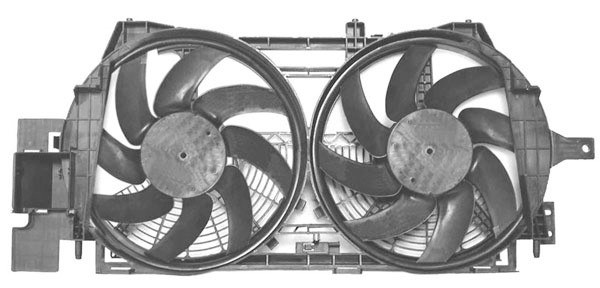DUBBELE FAN +A/C LAGUNA 94-01 380mm 1.6/1.8/2.0/1.9T/2.2D +A/C