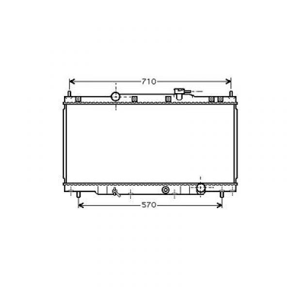 Radiator CRV 02->> 405x736x16 2.0I 16V +/-AC