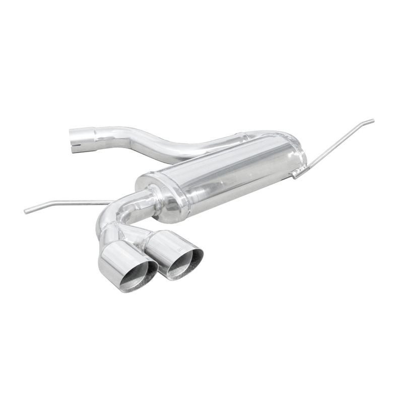 100% RVS Sportuitlaat  Volkswagen Golf V 1.4 TSi GTi (170pk) 2x80mm Racing