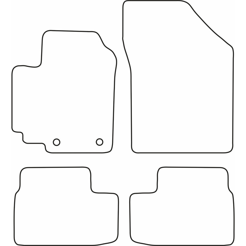 Automatten Velours  Opel Agila 2008-
