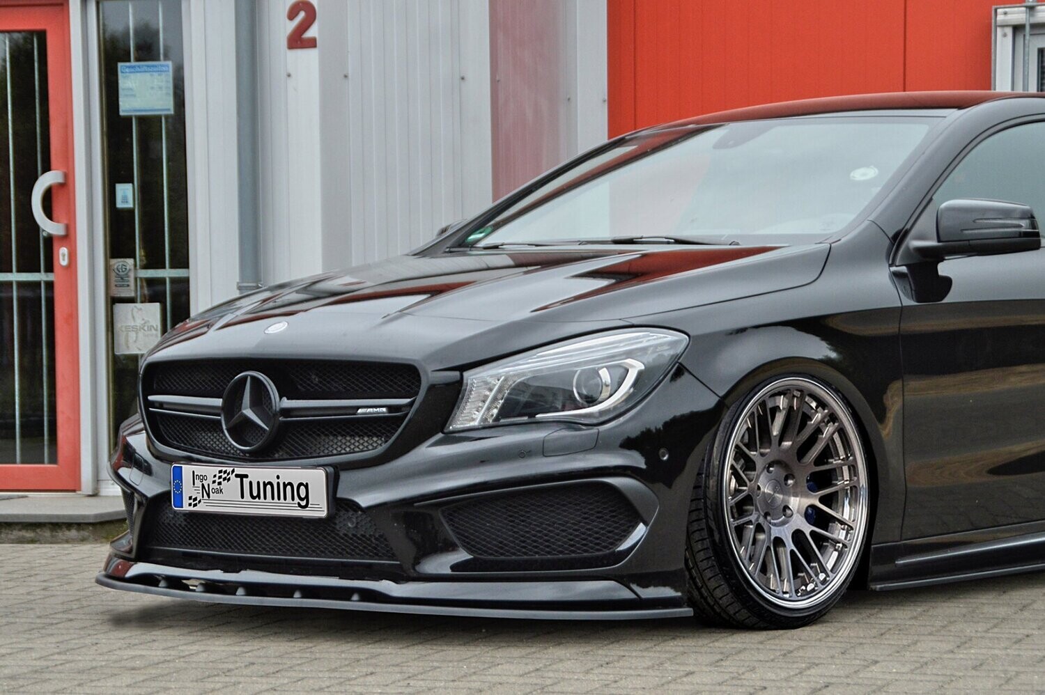 Voorspoilerlip Mercedes CLA 45AMG, C117 / 245G prefacelift 2012- 2015-