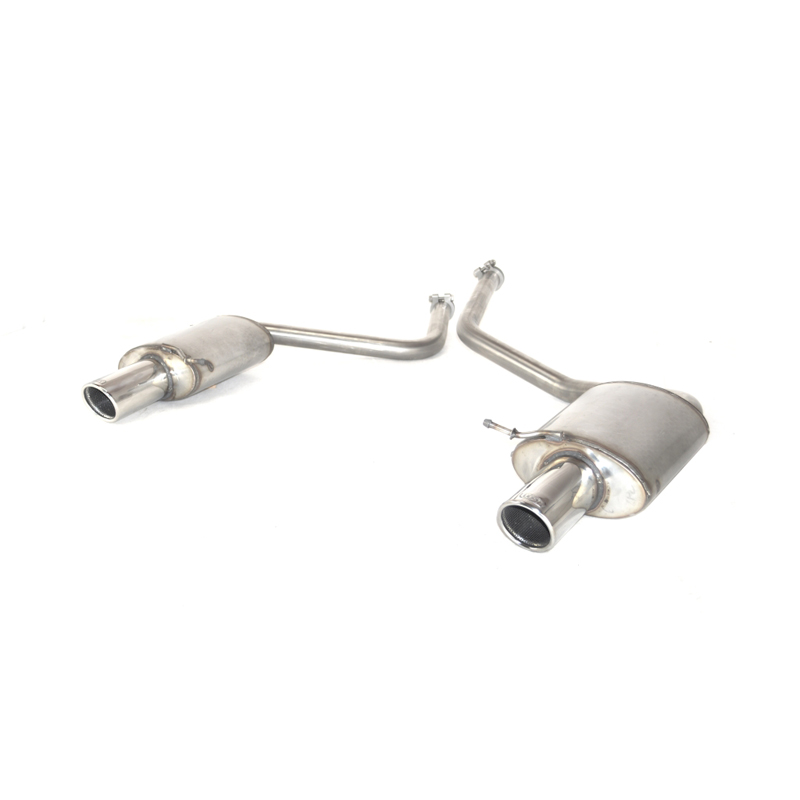 Dubbele RVS Sportuitlaat  Audi A4 1.8 120kW Avant 1997-2001 90mm