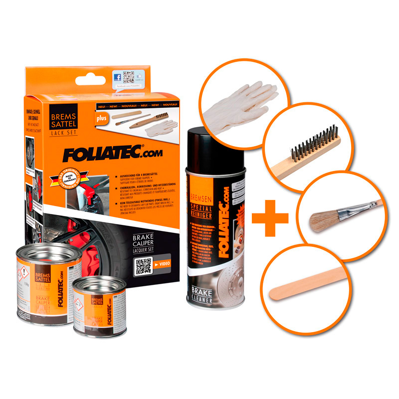 Foliatec Remklauwlakset - hyper goud metallic - 3 Componenten