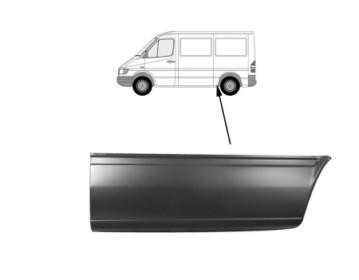 aansluitstuk, 112cm, links VW LT, 1996-2006