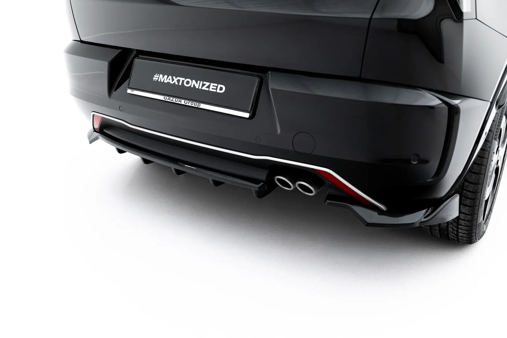 Diffuser Alfa Romeo Junior Mk1 Maxton Glans Zwart