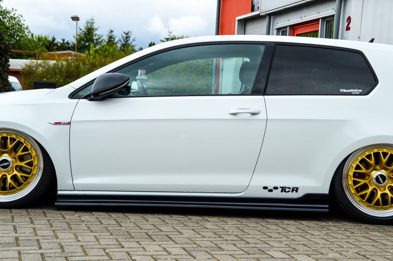 Zijskirts Volkswagen Golf 7 GTI TCR Glans Zwart