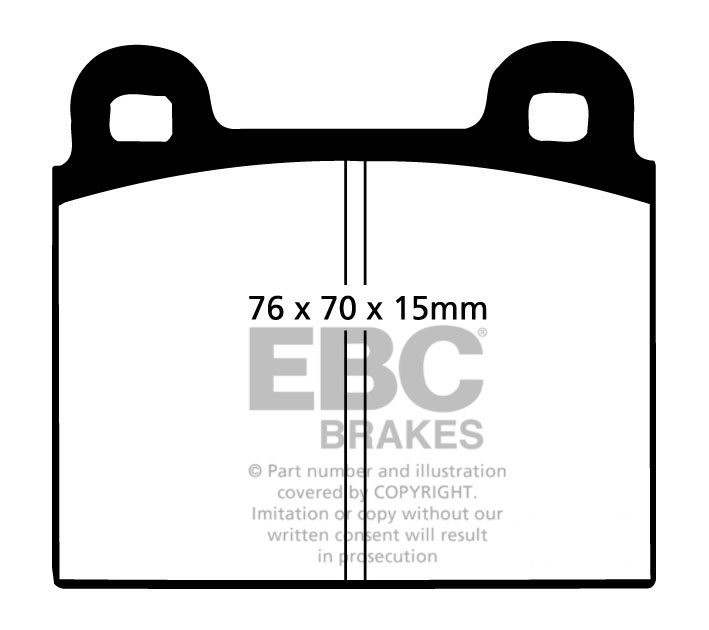 EBC Brakes BUGATTI EB110 3.5 Quad Turbo 91-95 Remblokken achterz