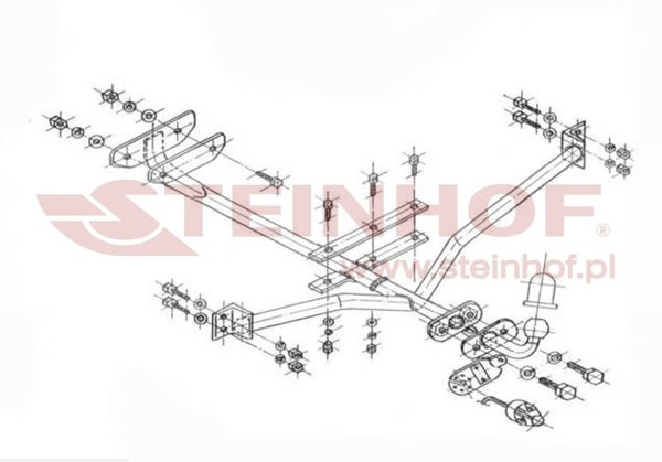 Trekhaak Audi 80 4D (B3) (excl. Quattro) 09/1984-08/1991