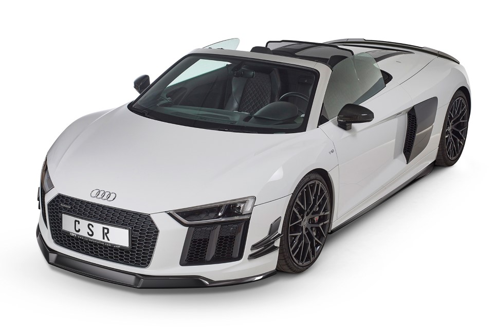 Voorspoiler Audi R8 (4S) Glans Zwart