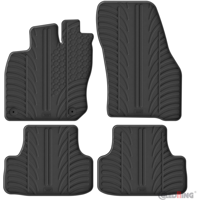Gledring Rubbermatten  Volkswagen T-Roc II eTSI 2025- (T profiel 4-delig + montageclips)