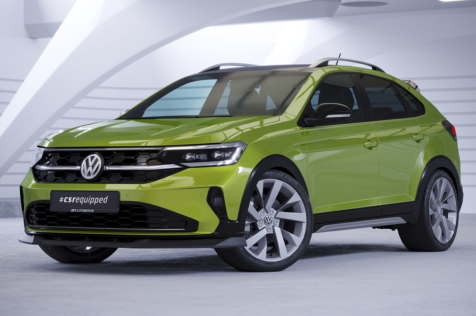 Voorspoiler Volkswagen Taigo CSR Glans Zwart