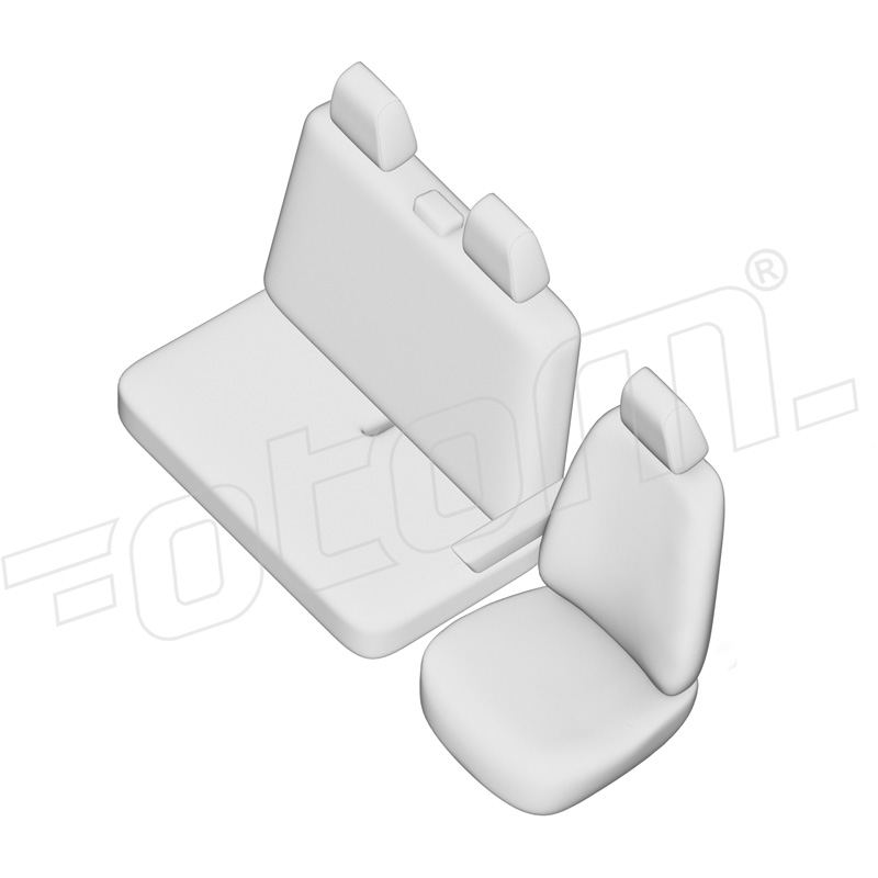 otoM New York Design Kunstleder Stoelhoezenset 2+1  Renault Master IV 2024- (armsteun aan bestuurdersstoel)