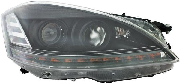 Koplampen Mercedes W221 LED 06-09 Zwart
