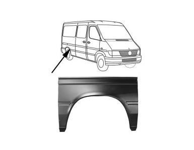 spatbordrand, groot, links Mercedes Sprinter, 1995-2006