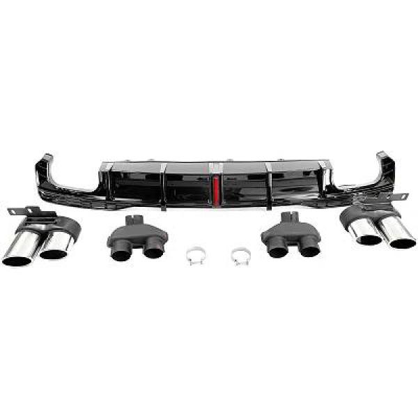 Achterbumper diffusor Audi A7 C8 4K8 2019-.. S7 Look