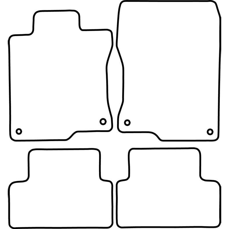 Automatten Velours  Fiat Fullback 2016- & Mitsubishi L200 (Triton) 2015-