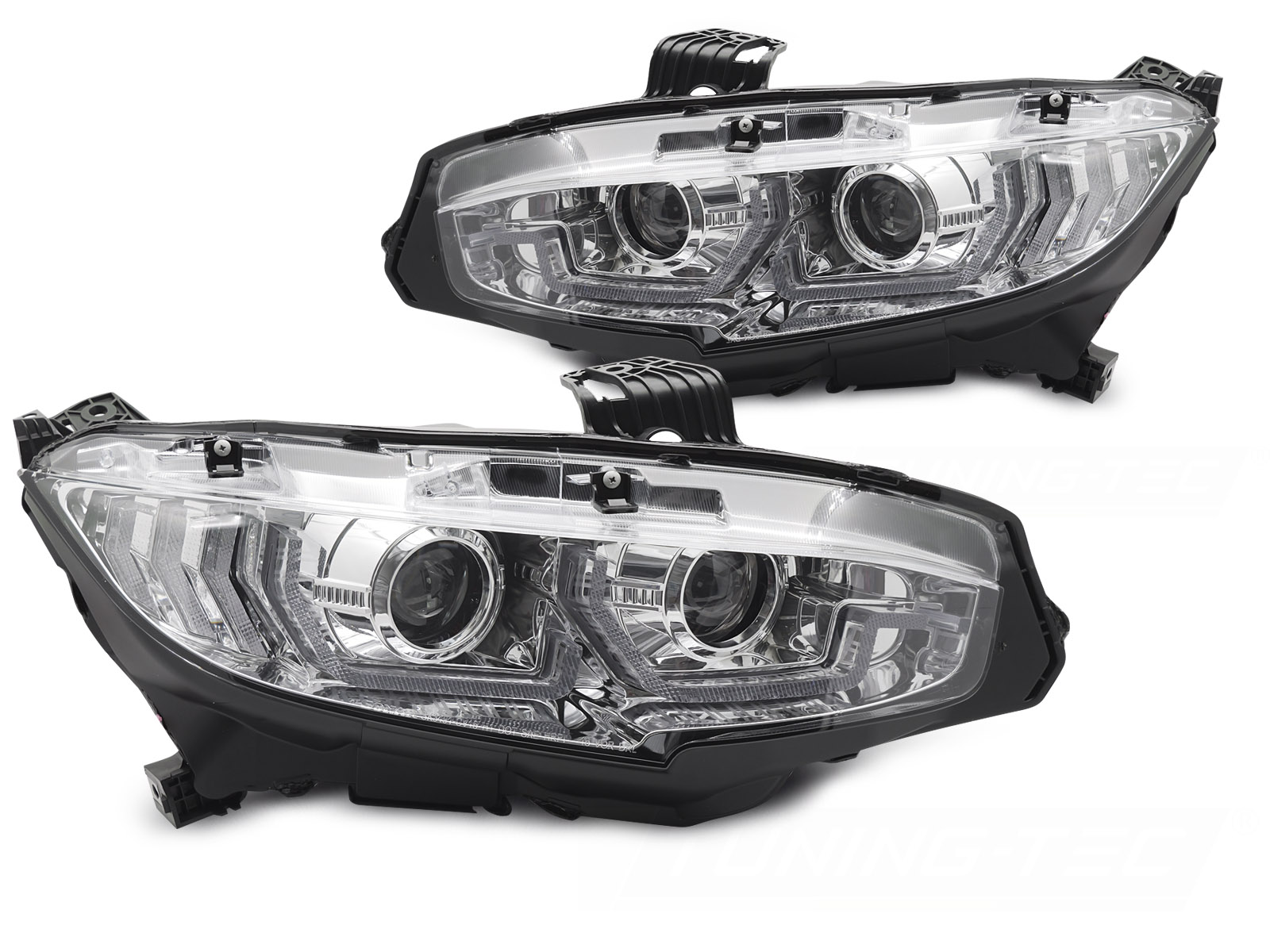 Koplampen Honda Civic X 16-21 LED Chroom