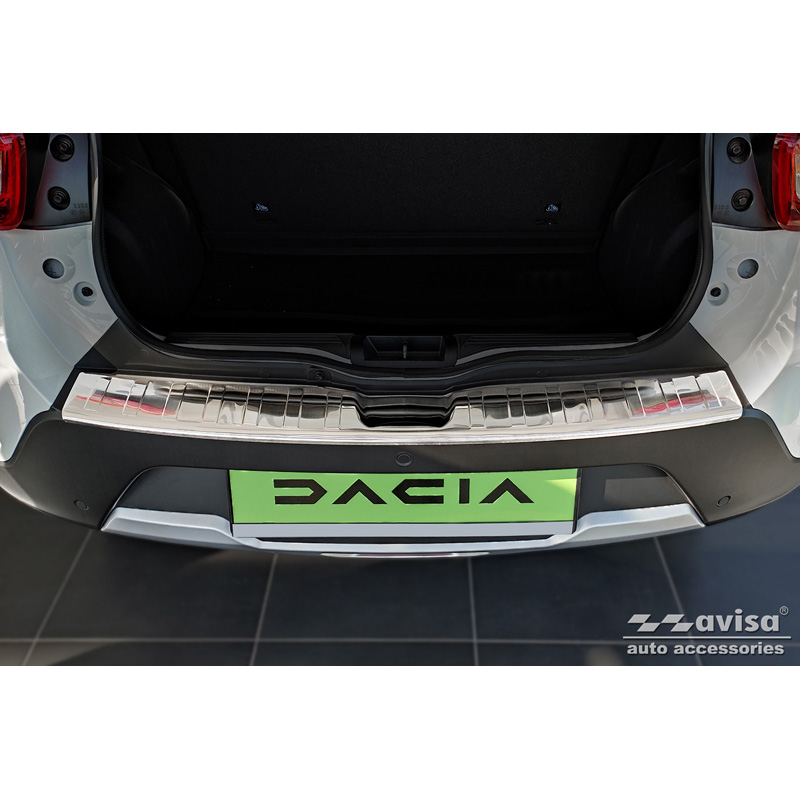 RVS Achterbumperprotector  Dacia Spring 2020- 'Ribs'