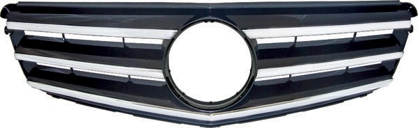 Radiator Grill Mercedes C-Klasse W204 07.11 Chroom/ZWART
