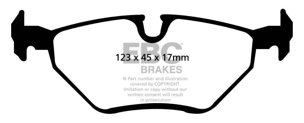 EBC Brakes WEISMANN MF 28 2.8 2000-2002 Remblokken achterzijde g