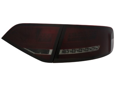 Achterlichten Audi A4 B8 07-11 Limousine Led Rood/smoke