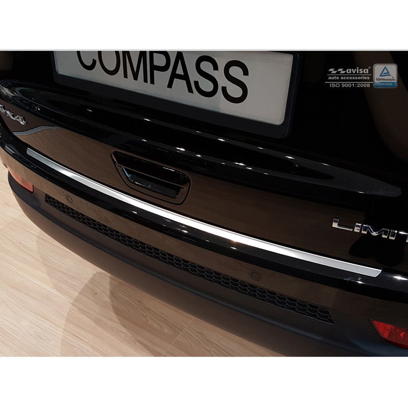 RVS Achterbumperprotector  Jeep Compass 2017- 'Ribs'