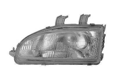 koplamp, H4, rechts Honda Civic, 1991-1995, 3 drs Hatchback/4 dr